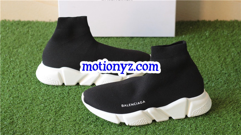 Update Version Balenciaga Speed Trainer Sock Race Runners Black